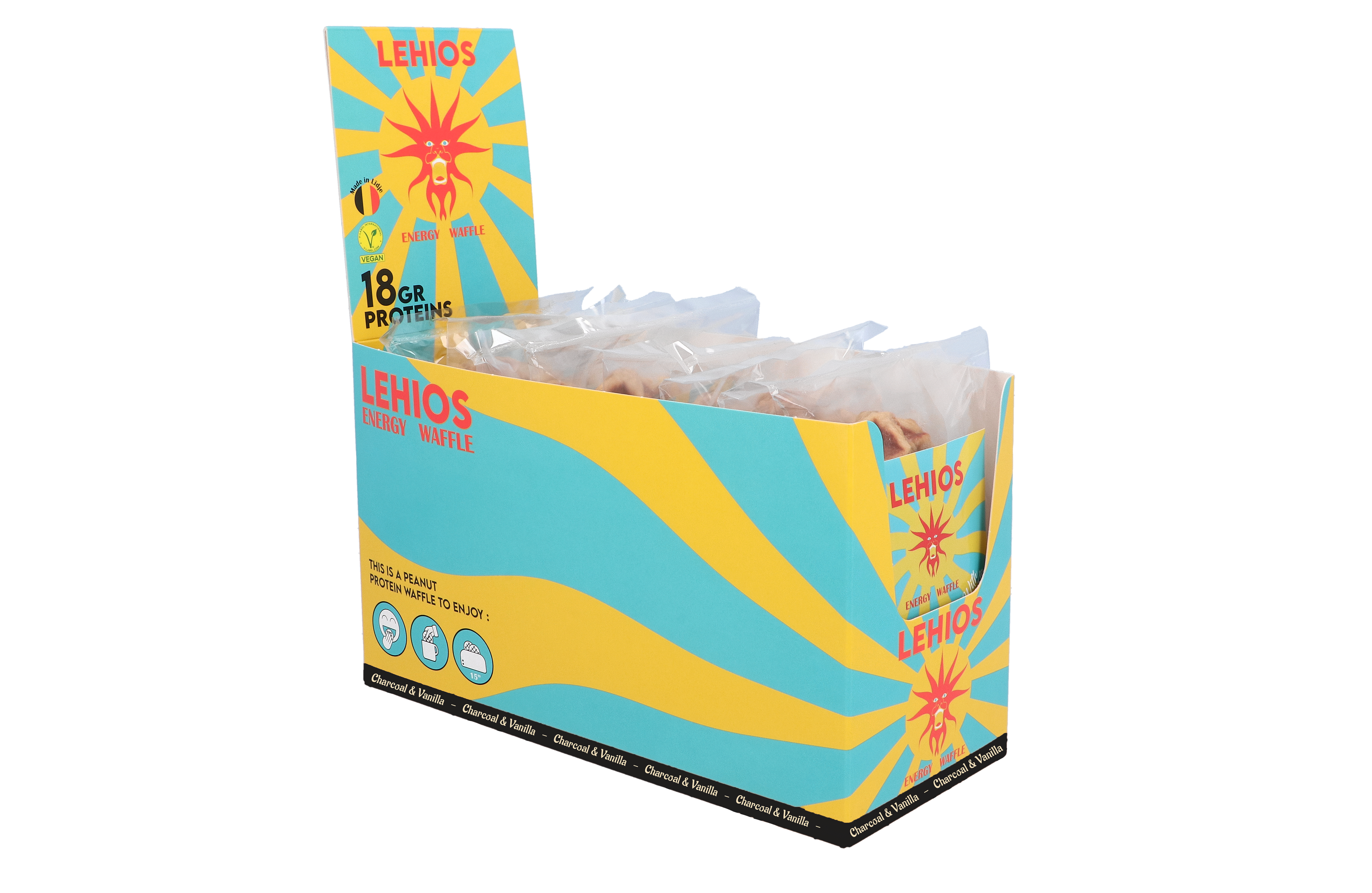 Gaufres Protéinées (8 pièces): Sesame & Vanilla