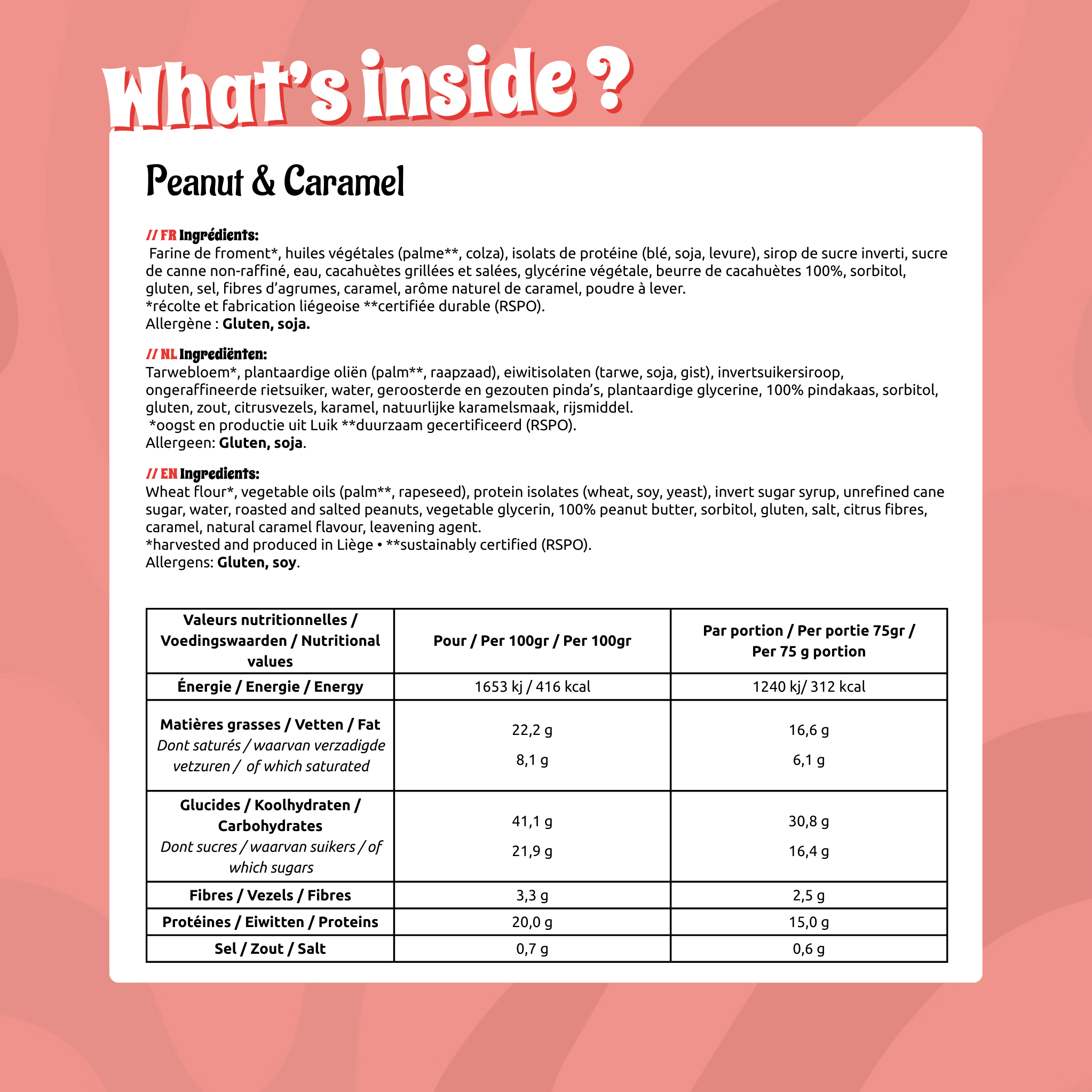 Cookies Protéinés (12 pièces): Peanut & Caramel